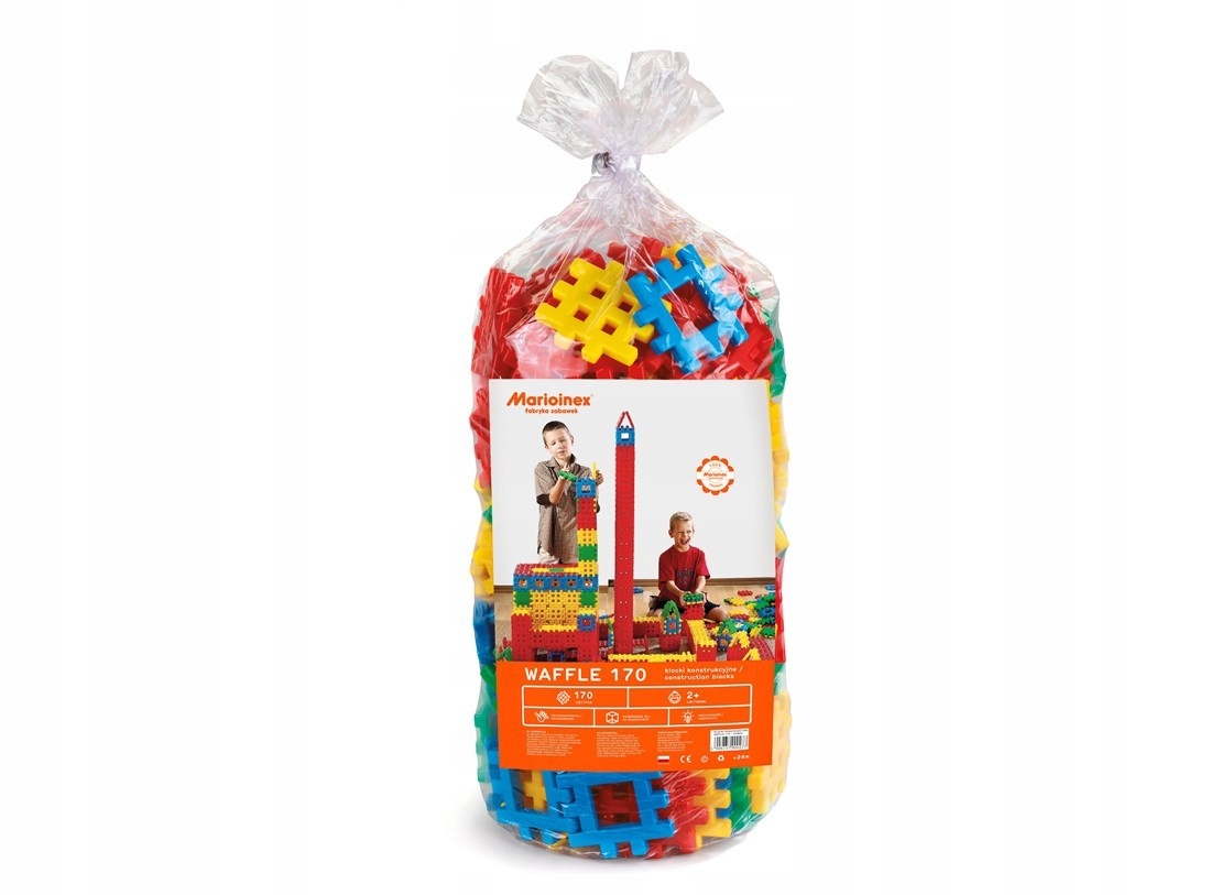 Stavebné kocky Marioinex Waffle, 170 kusov